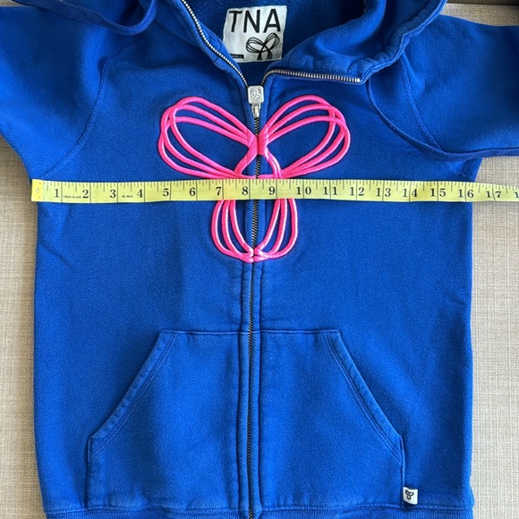 TNA Cobalt Blue Zipped Hoodie - Picture 8 of 9